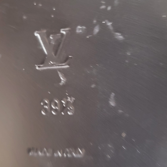 LOUIS VUITTION Sandals Blue with Cream Colored Flower  Size 39.5 - US 9.5 - Picture 9 of 10